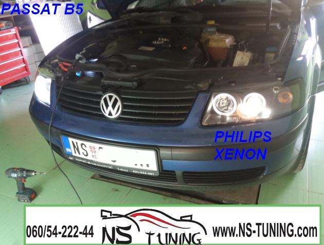 vw passat b5 xenon svetla h7 sijalica philips ugradnja novi sad